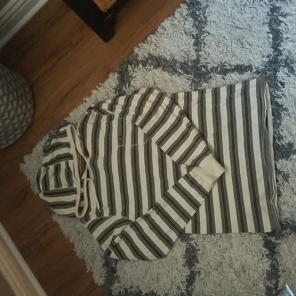 Long sleeve shirt with hoodie